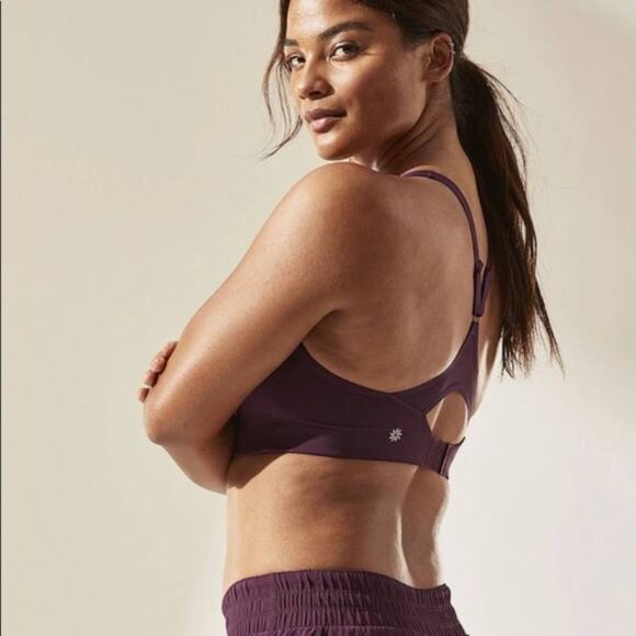 ATHLETA Advance High Impact Bra Purple size 40D - Picture 2 of 6